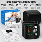 Monitor de Presión Digital de Muñeca: Pantalla Táctil, Voz en Español y Recargable USB C