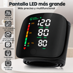 Monitor de Presión Digital de Muñeca: Pantalla Táctil, Voz en Español y Recargable USB C