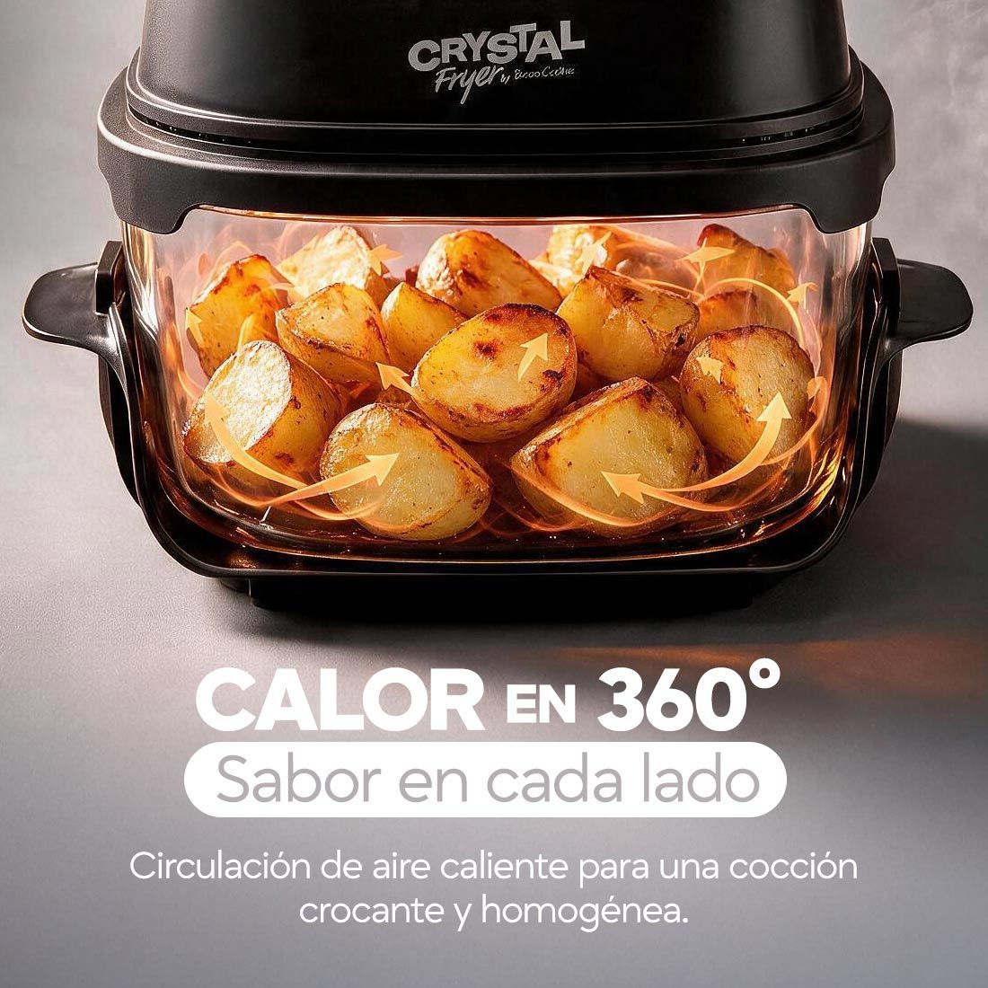 Crystal Fryer - Freidora de aire de vidrio