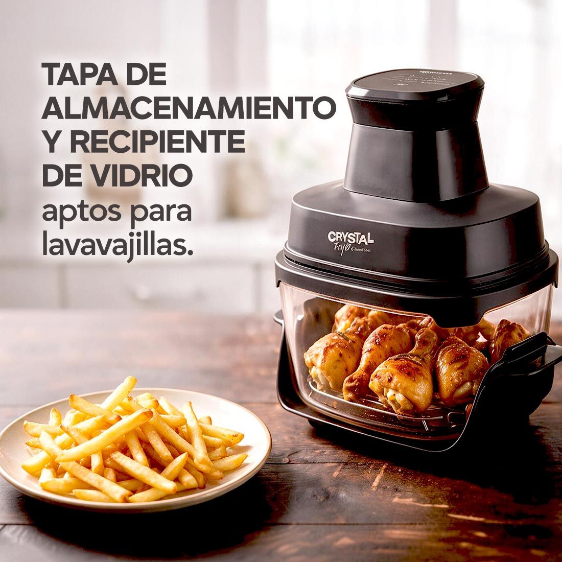 Crystal Fryer - Freidora de aire de vidrio