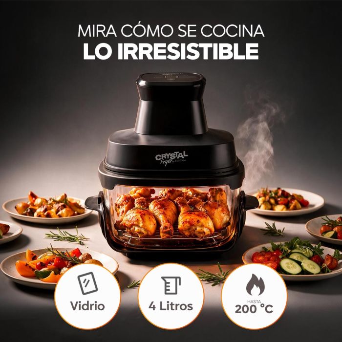 Crystal Fryer - Freidora de aire de vidrio