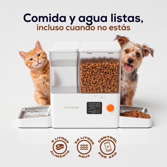 Dogatto - Dispensador de comida automático para perros y gatos
