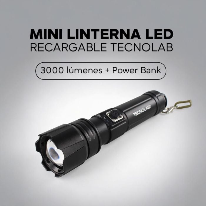Tecnolab - Mini linterna Linterna LED Recargable