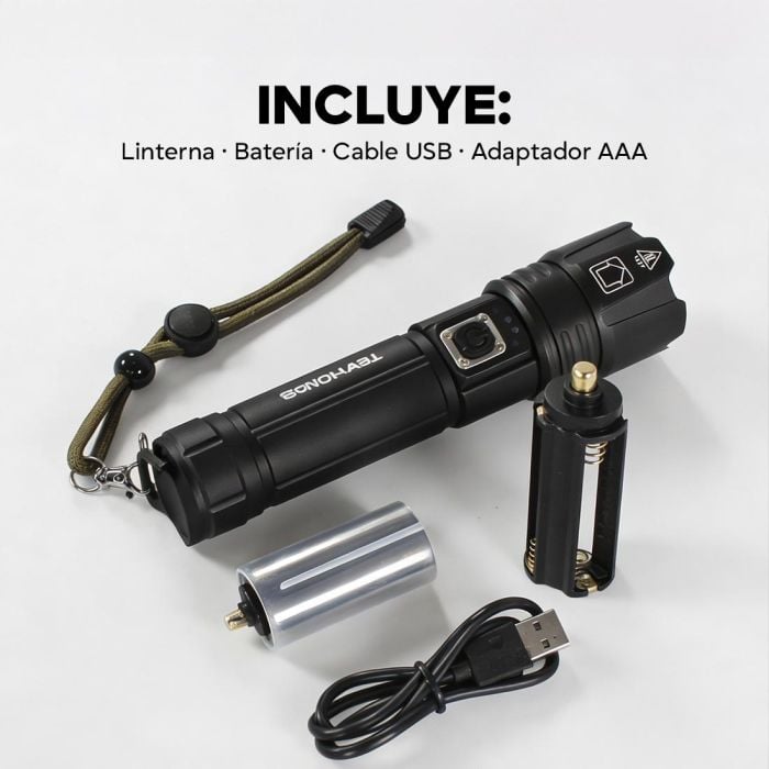Tecnolab - Mini linterna Linterna LED Recargable