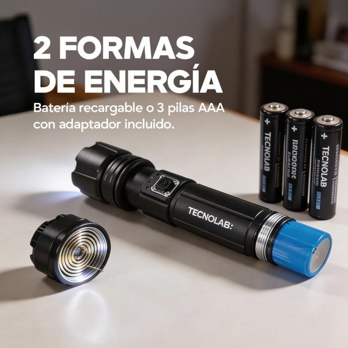 Tecnolab - Mini linterna Linterna LED Recargable
