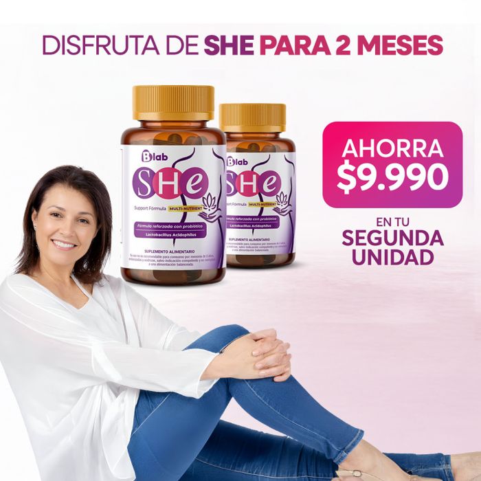 SHE - Pastillas para la menopausia naturales