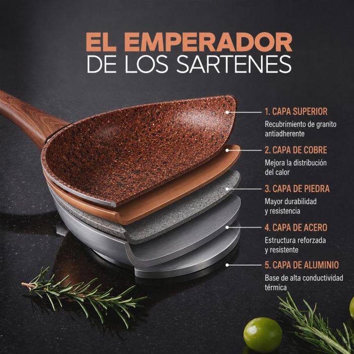 Zar-10 Juego de sartenes