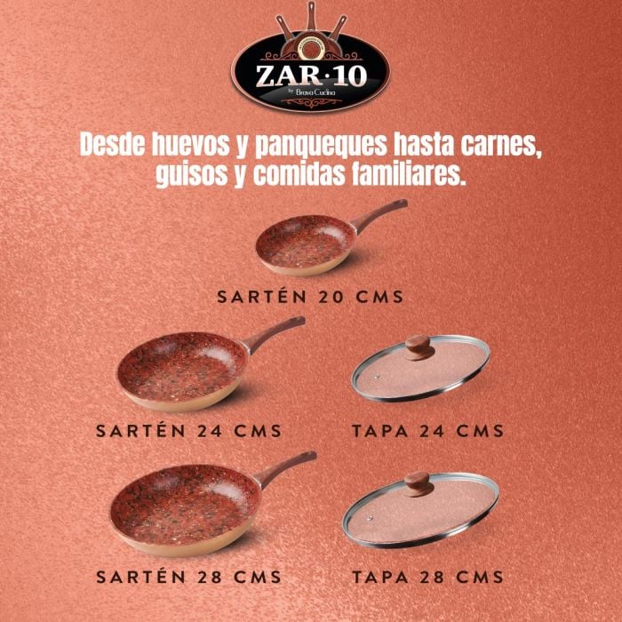Zar-10 Juego de sartenes